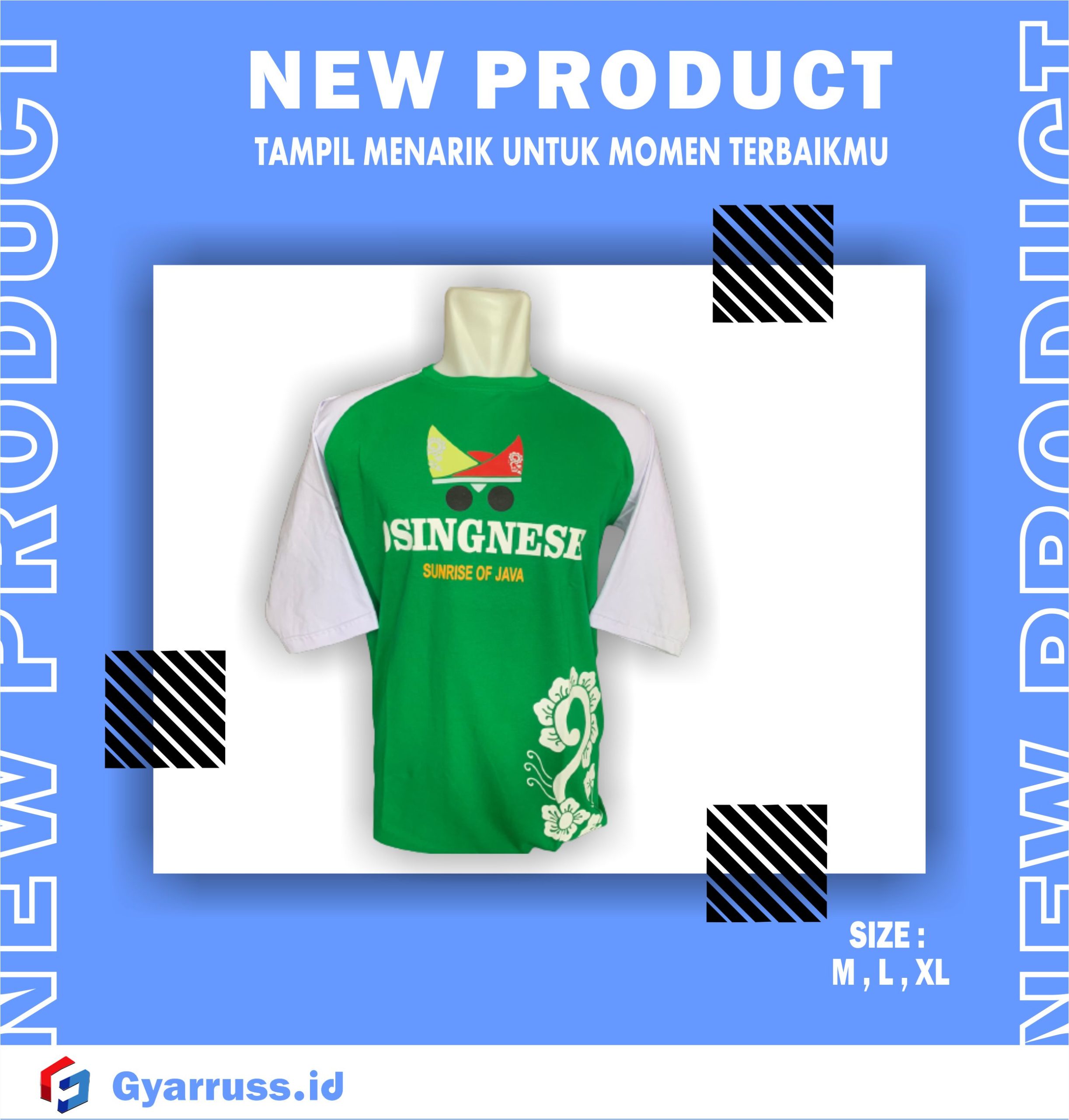 KAOS KHAS BANYUWANGI | KAOS OSINGNESE KOMBINASI